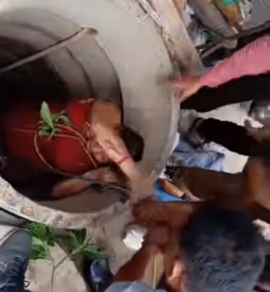 लमहीमा इनारमा खसेकी महिला उद्धार: प्रहरी–सेनाको सहकार्यले जोगियो ज्यान